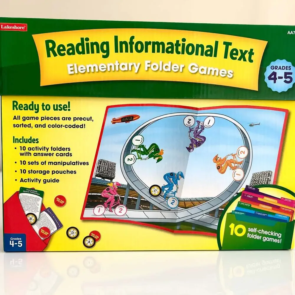 Lakeshore Reading Informational Text Elementary Folder Games‎ Grades 4-5